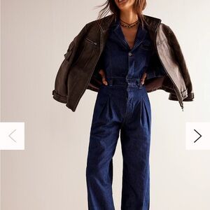 - Free People “The Franklin” Tailored One Piece in Rinse Size M